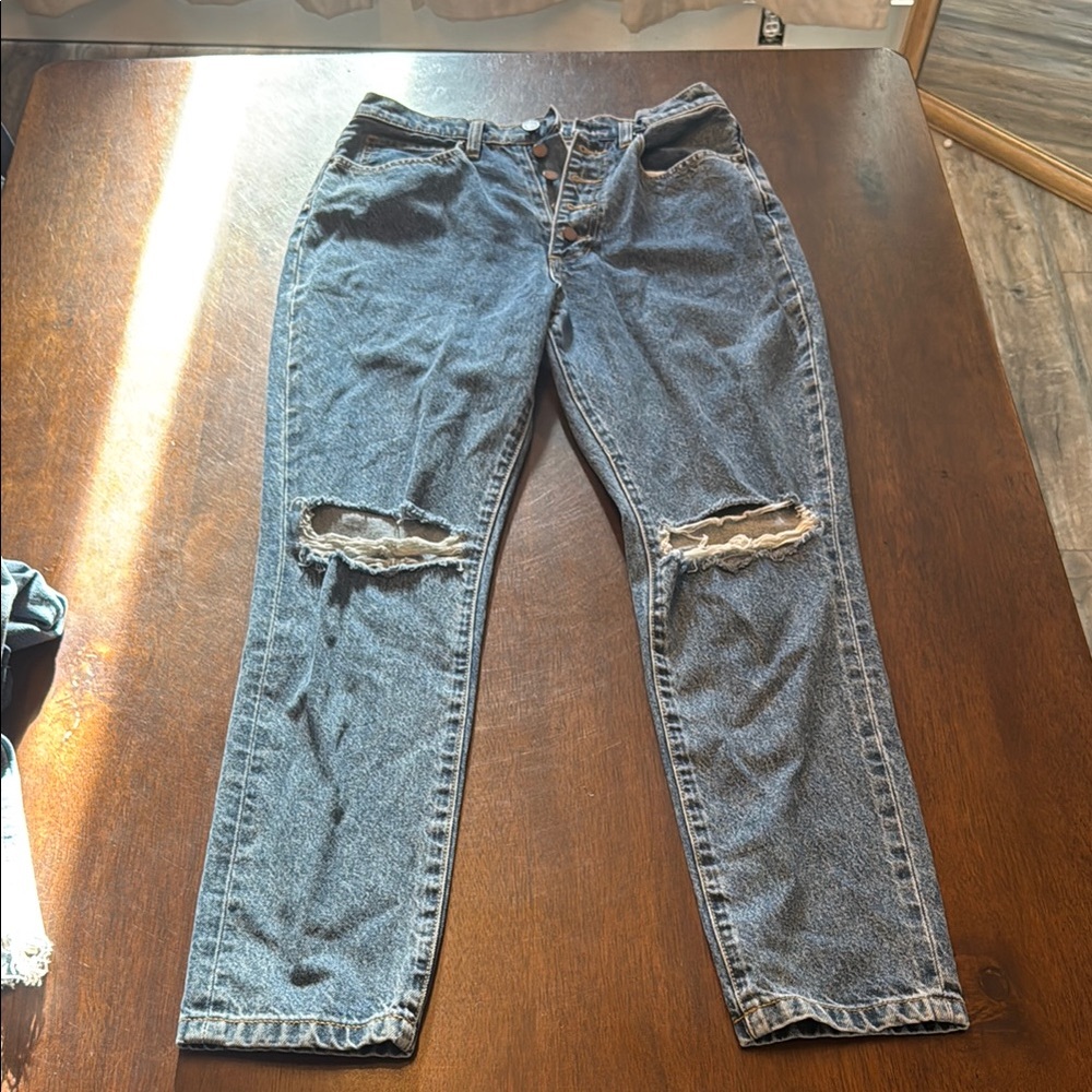 WeWoreWhat Blue Distressed Jeans